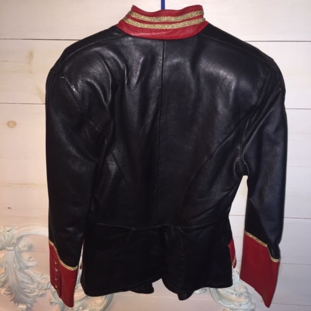 Lillie Rubin leather military jacket - Picture 8 of 8